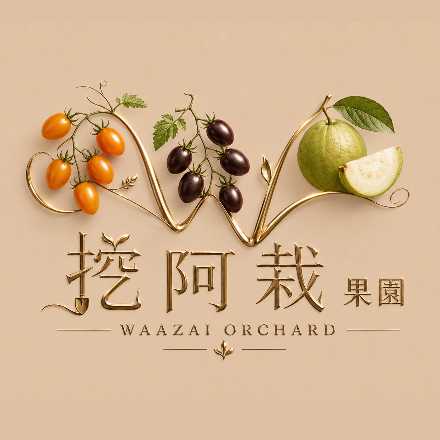 挖阿栽果園 Waazai Orchard Logo